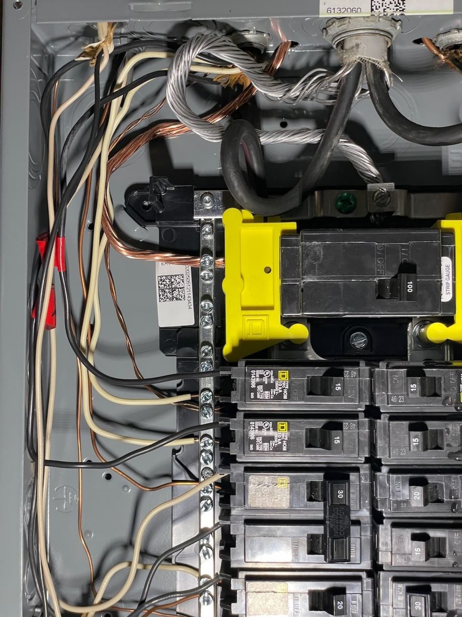 Circuit Breaker Panel With Wiring And Labels Included