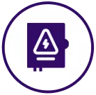 electric panel logo violet