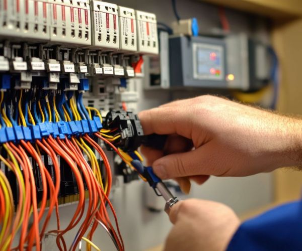 Wiring A Control Panel With Colored Wires And Hand Tools Severn Md
