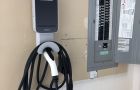 Juicebox Ev Charger Installed Next To Electrical Panel