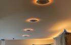 Recessed Lighting Fixture Installation In Room With Covers