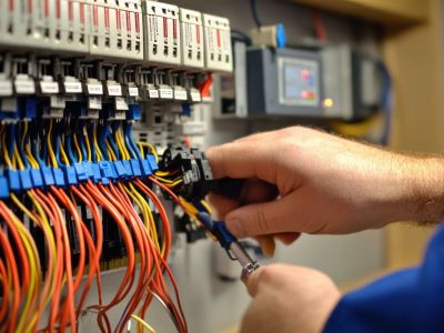 Wiring A Control Panel With Colored Wires And Hand Tools Severn Md
