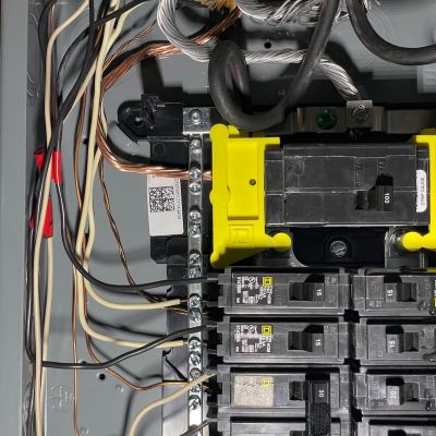 Circuit Breaker Panel With Wiring And Labels Included