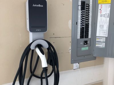 Juicebox Ev Charger Installed Next To Electrical Panel Clarksville Md