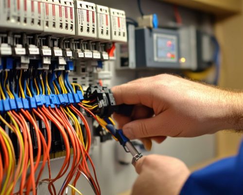 Wiring A Control Panel With Colored Wires And Hand Tools Severn Md