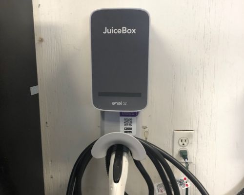Ev Charging Station Juicebox Installed On Wall Clarksville Md